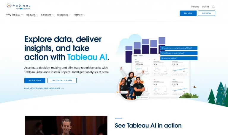 Tableau Home Page