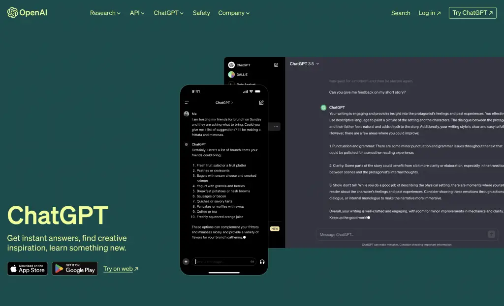 ChatGPT Home Screen