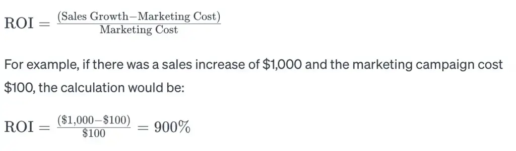 Simplified ROI Calculation Method