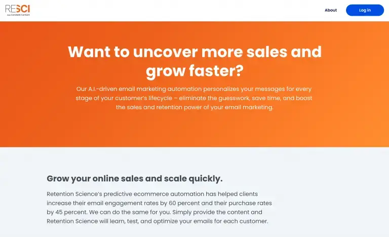 A.I.-driven email marketing automation personalizes your messages for every stage of your customer’s lifecycle – eliminate the guesswork, save time, and boost the sales and retention power of your email marketing.