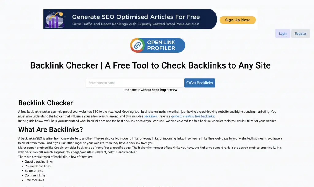 openlinkprofiler.org
